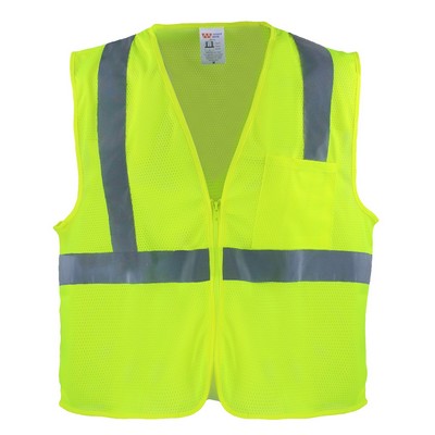 Safety Brite SB-41Z HI VISIBILITY MESH SAFETY VEST